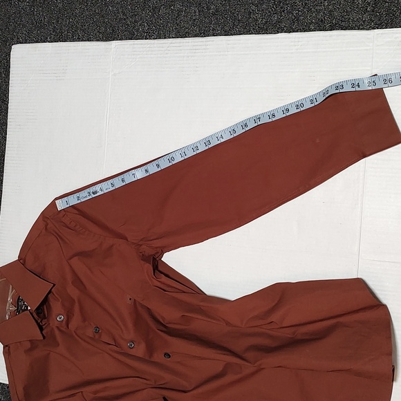 Express Men's Extra Slim Brown Shirt Size M - Picture 5 of 7